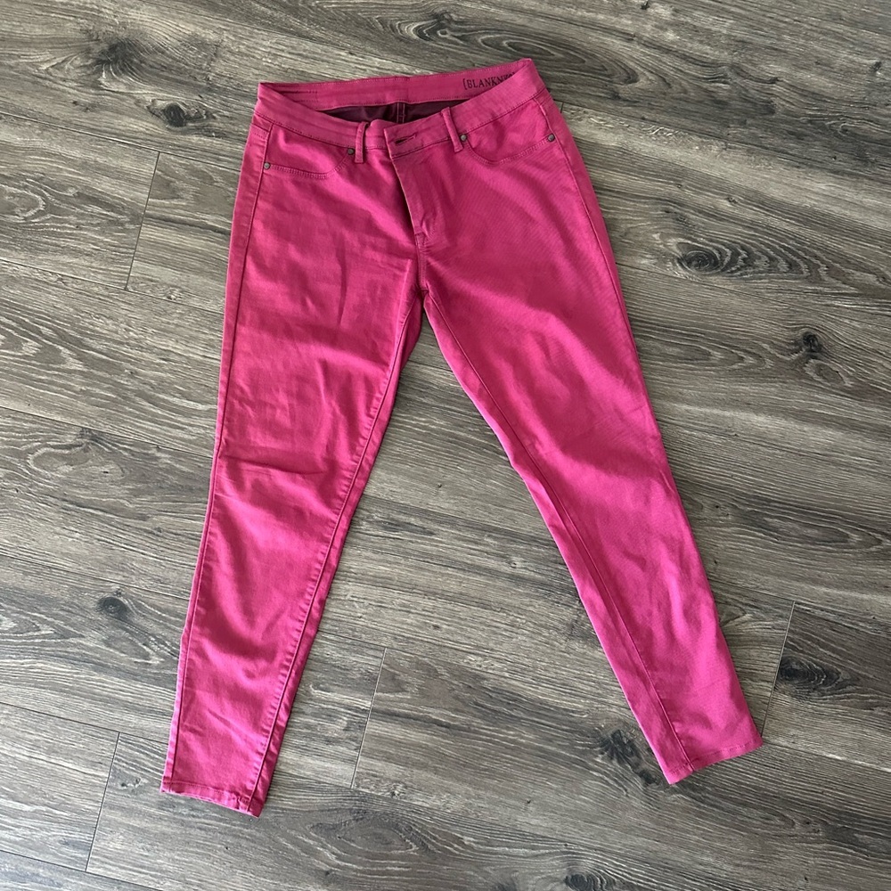 Blank NYC Dark Pink Skinny Jeans Vibrant and Comfortable